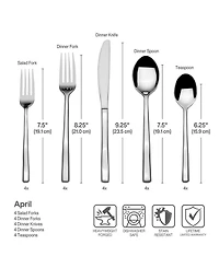 Towle Living Forged April 20-Pc. Flatware Set, Service for 4