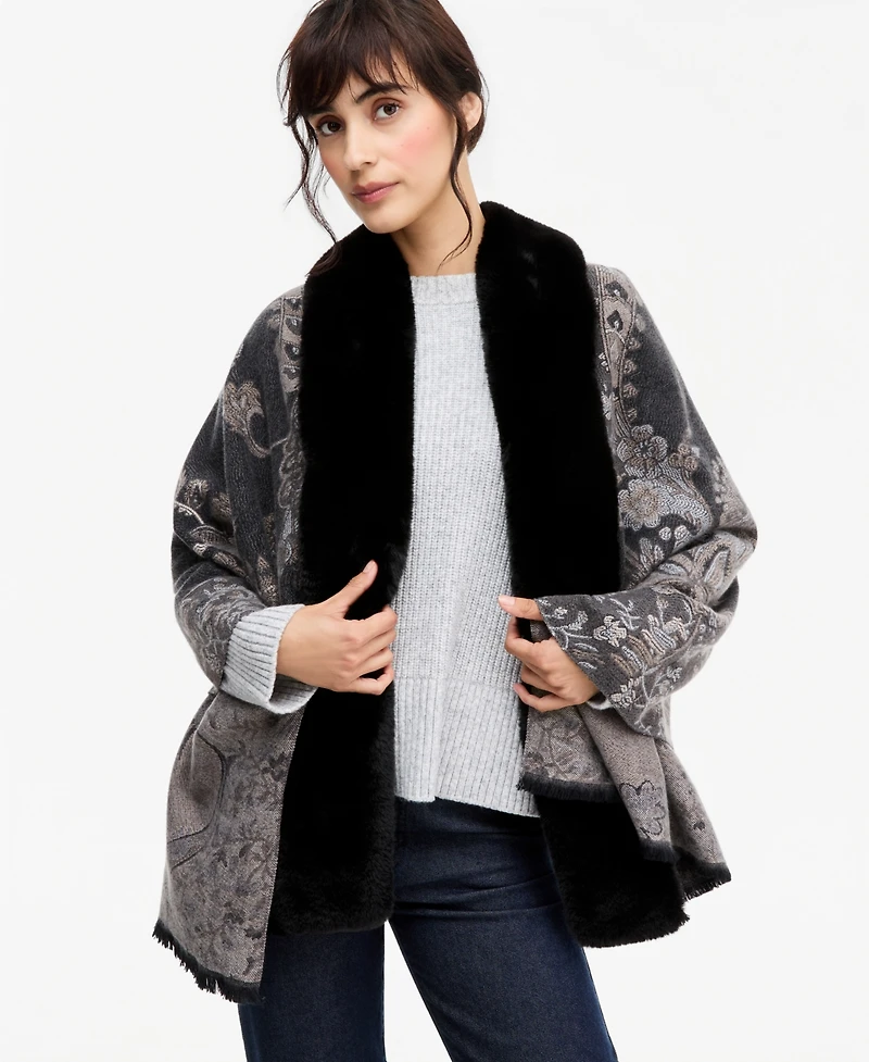I.n.c. International Concepts Women's Brocade Floral Wrap Scarf, Macy's Exclusive