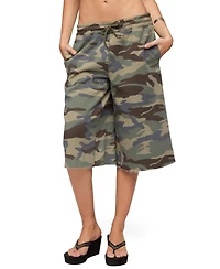 Edikted Women's Camo Rush Oversized Bermuda Shorts
