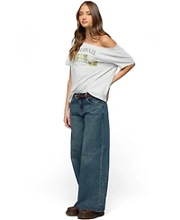 Edikted Women's Hawaiian Babe Off Shoulder T Shirt