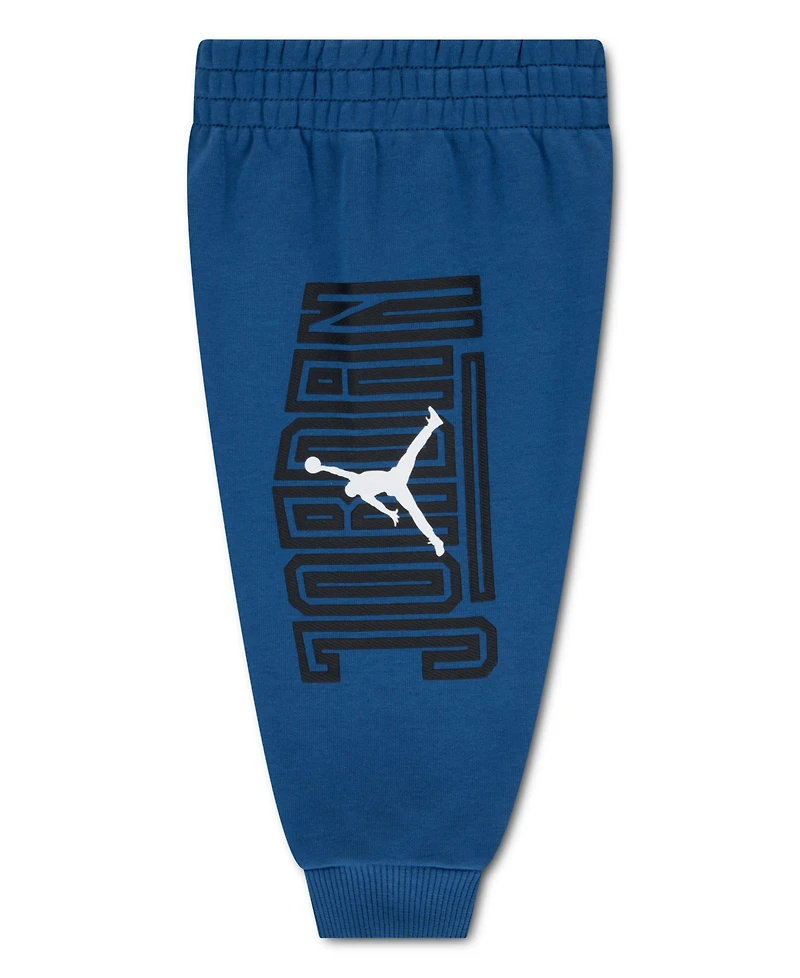 Jordan Baby Boys' Logo Long-Sleeve Top and Jogger Pants, 2-Piece Set