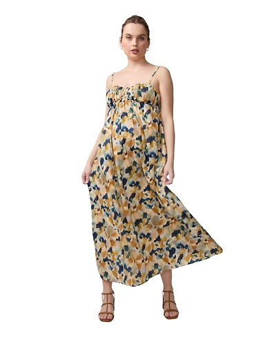 Ingrid + Isabel Maternity Printed Poplin Maxi