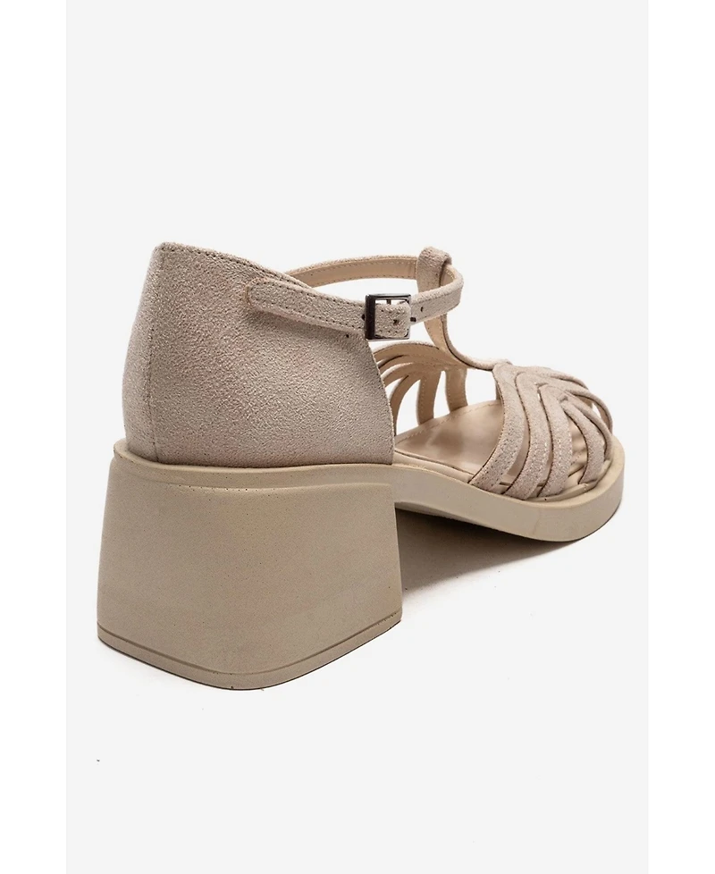 Prologue Shoes Women's Nolana Block Heel Sandal