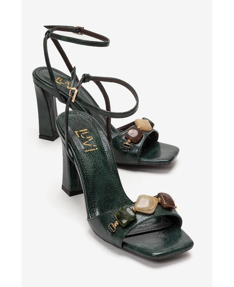Prologue Shoes Women's Franca Block Heel Sandal