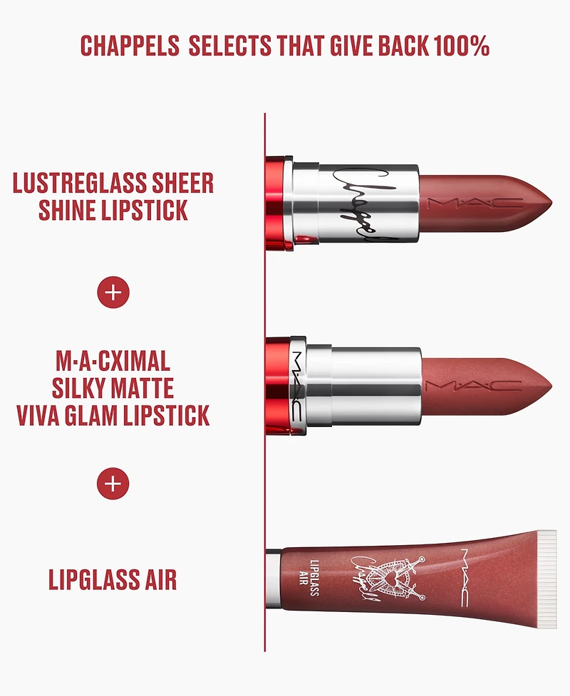 Mac Viva Glam Lustreglass Sheer-Shine Lipstick
