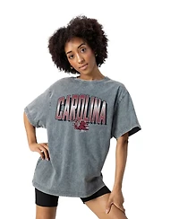 Gameday Couture Women's Gray South Carolina Gamecocks Snow Washed Relaxed Fit Classic T-Shirt