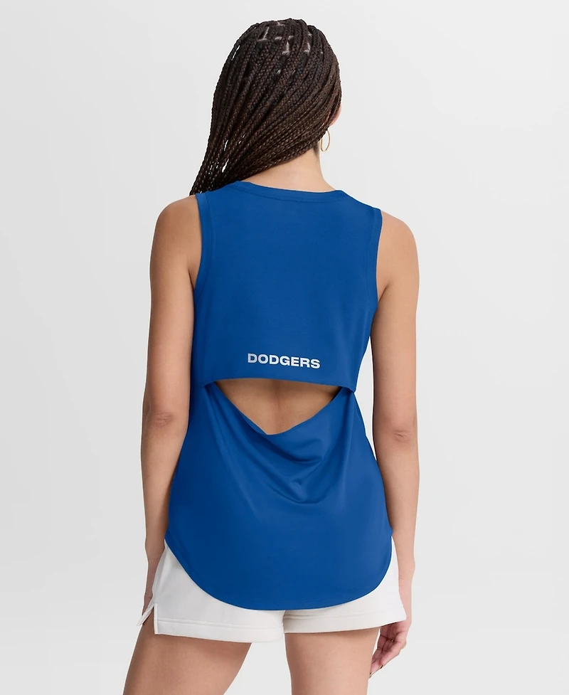 Fanatics Women's Royal Los Angeles Dodgers Draped Mesh Back Performance Tank Top