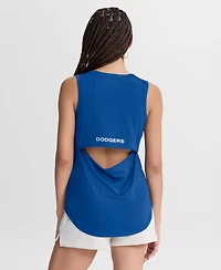 Fanatics Women's Royal Los Angeles Dodgers Draped Mesh Back Performance Tank Top