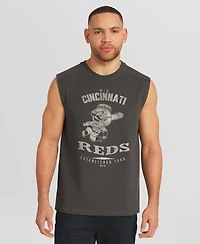 Darius Rucker Collection by Fanatics Men's Charcoal Cincinnati Reds Muscle Tank Top