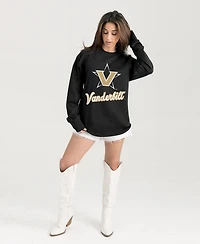 Gameday Couture Women's Black Vanderbilt Commodores Oversized Honor Roll Long Sleeve T-Shirt