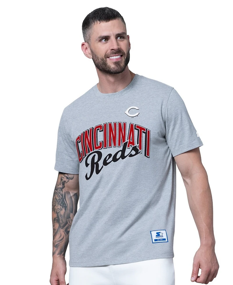Starter Men's Red/Heather Gray Cincinnati Reds Two-Pack T-Shirt Set