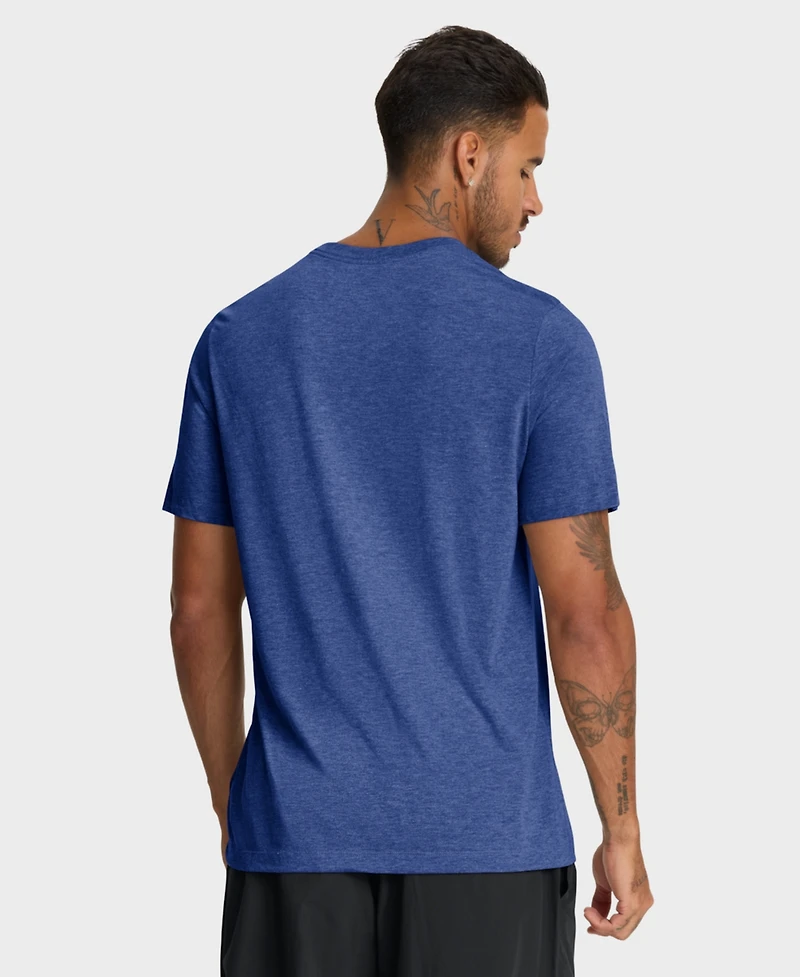 Nike Men's Heather Royal Chicago Cubs Cooperstown Logo Tri-Blend T-Shirt