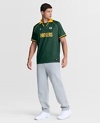 Fanatics Men's Green/Gold Green Bay Packers Homerun Raglan V-Neck Polo Shirt