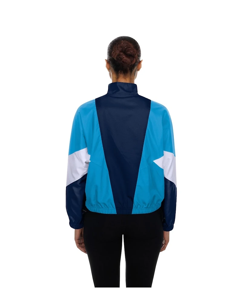 New Era Women's Navy/Light Blue Philadelphia Phillies Leisure City Connect Full-Zip Windbreaker Jacket