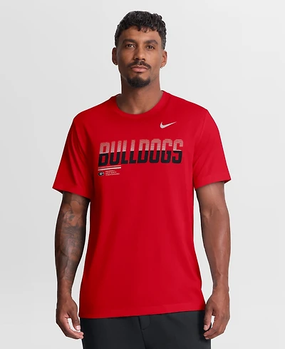 Nike Men's Red Georgia Bulldogs Sideline Legend Dri-fit T-Shirt