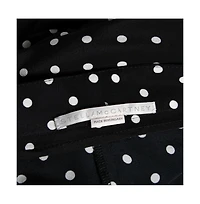 Pre-Owned Stella Mccartney Women's Monochrome Polka Dotted Silk Wide Leg Pants