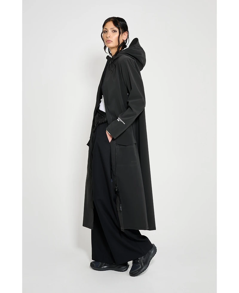 Stutterheim Women's Mosebacke Long Patch Matte Raincoat