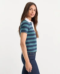Good American Women's Short-Sleeve Polo Shirt, Created for Macy's