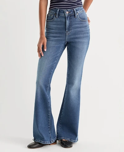Good American Women's Soft Tech Flare Jeans