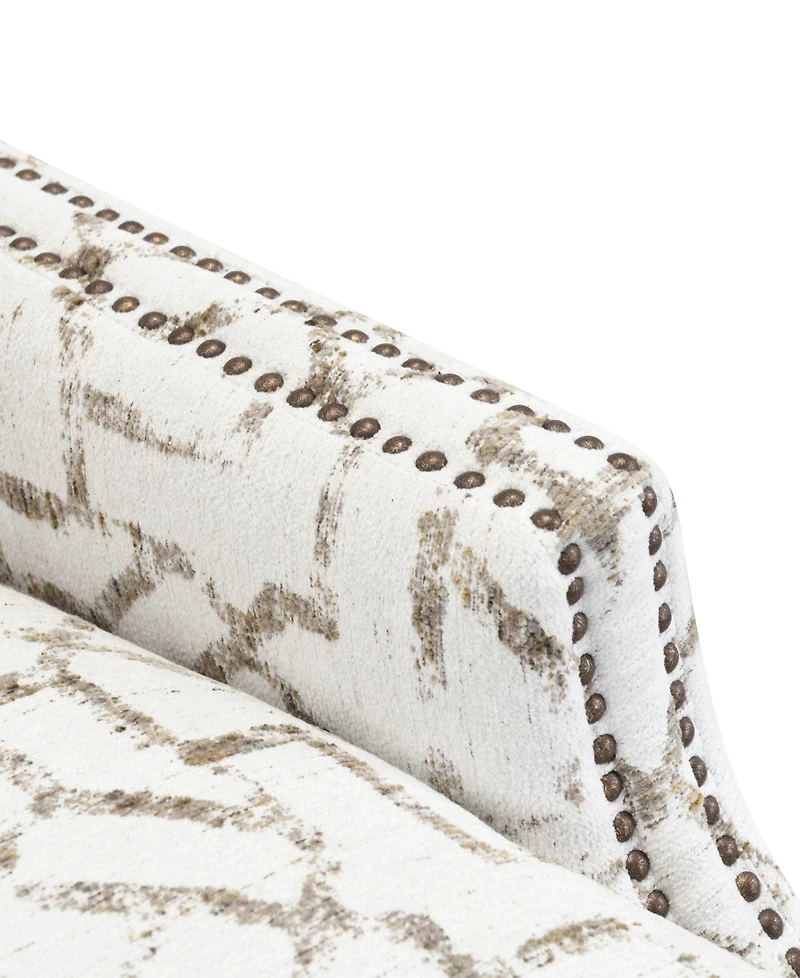 Gaspare 2-Piece Fabric Wing Chair and Ottoman Set, Macy's Exclusive
