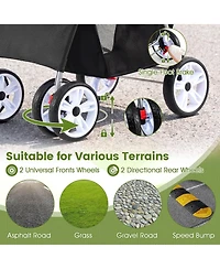 Cozito 4 Wheel Pet Stroller for Small Dogs and Cats up to 33 lbs