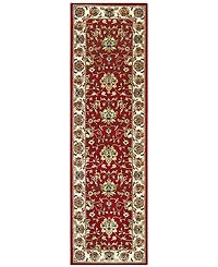 Closeout! Oriental Weavers Kashan 4929R Red/Ivory 2'3" x 7'6" Runner Area Rug