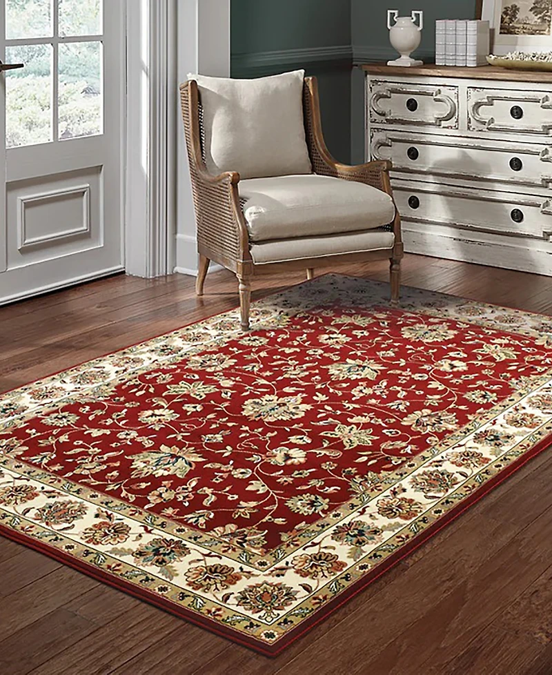 Closeout! Oriental Weavers Kashan 4929R Red/Ivory 6'7" x 9'6" Area Rug