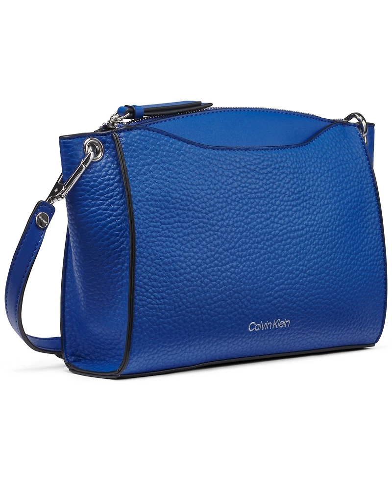 Calvin Klein Garnet Adjustable Top Zipper Crossbody
