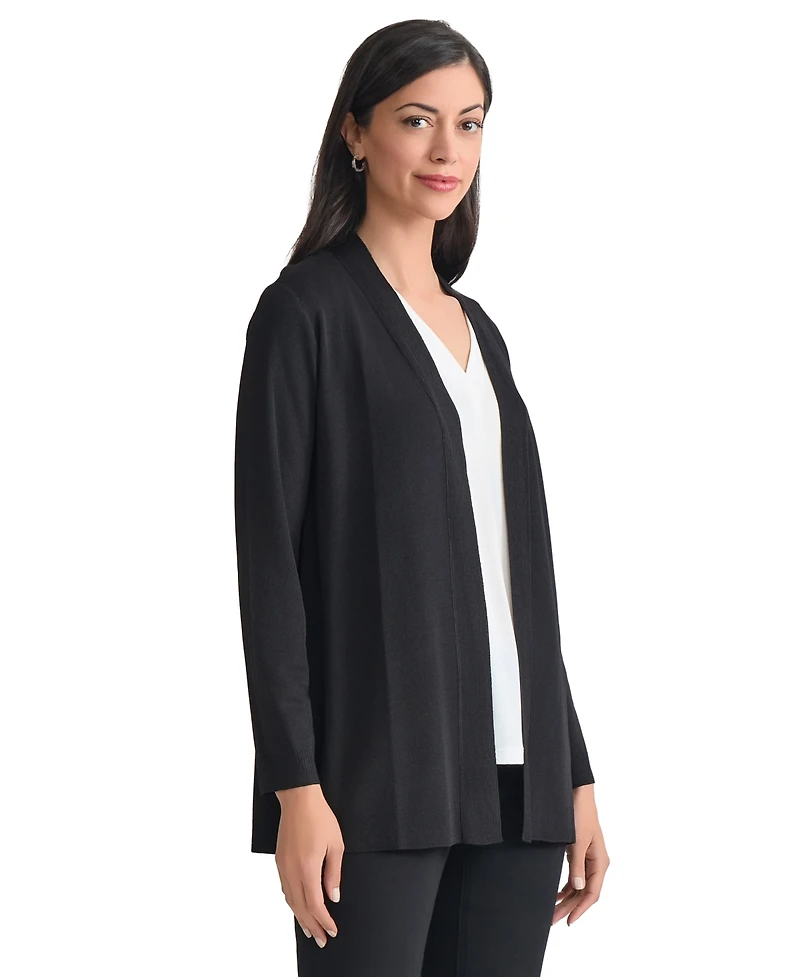 Jones New York Women's Relaxed V-Neck Open Cardigan