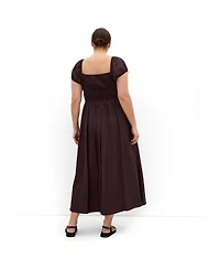 City Chic Plus Abbigail Split Maxi Dress
