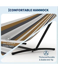 gaomon Portable Double Hammocks with Carrying Bag for Outside, 450 lbs Capacity