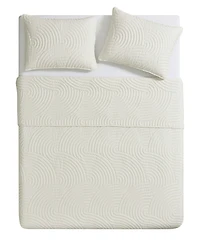 Vcny Home Sands 3-Piece Curved Quilt Set
