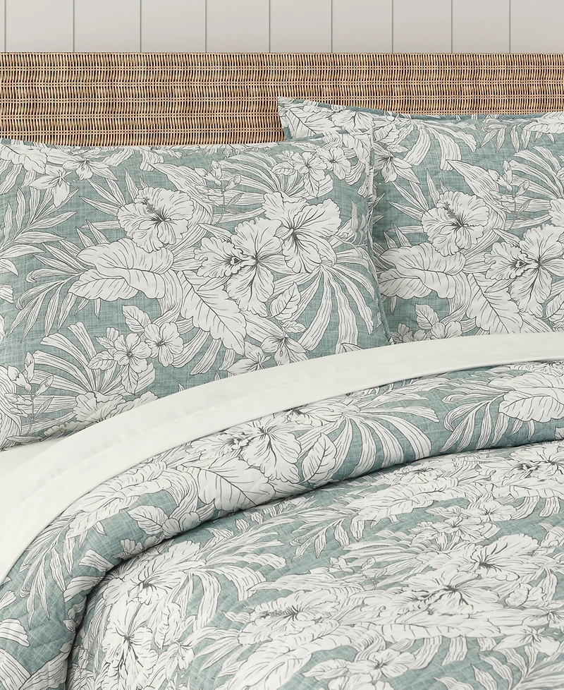 Salt Life Auckland Floral 3-Piece Quilt Set, King/California King