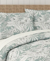 Salt Life Auckland Floral 3-Piece Quilt Set, King/California King
