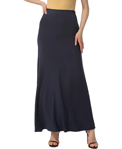 kimi + kai Women's Waist Ruched Maxi Skirt