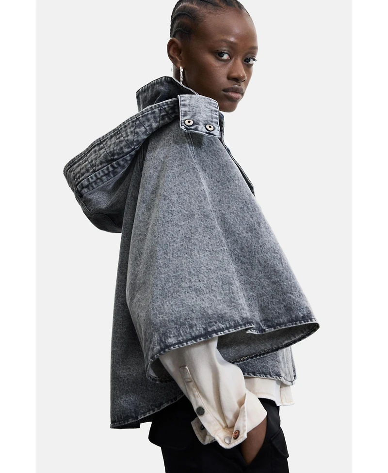 Desigual Women's Poncho denim 100% cotton