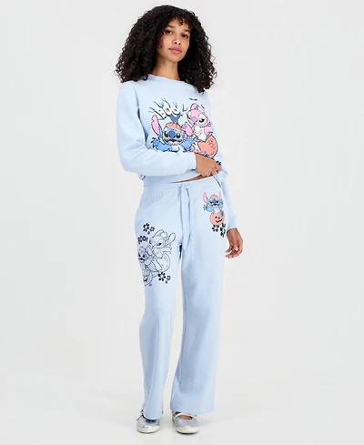 Disney Juniors' Stitch Halloween Fleece Sweatpants