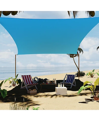 gaomon 8inch X1inches Sun Shade Sail Shade Cloth, Sunshade for Patio, Backyard, Deck, Garden, Sand
