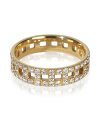 Pre-Owned Tiffany & Co Yellow Gold Diamond Tiffany T Wide Ring