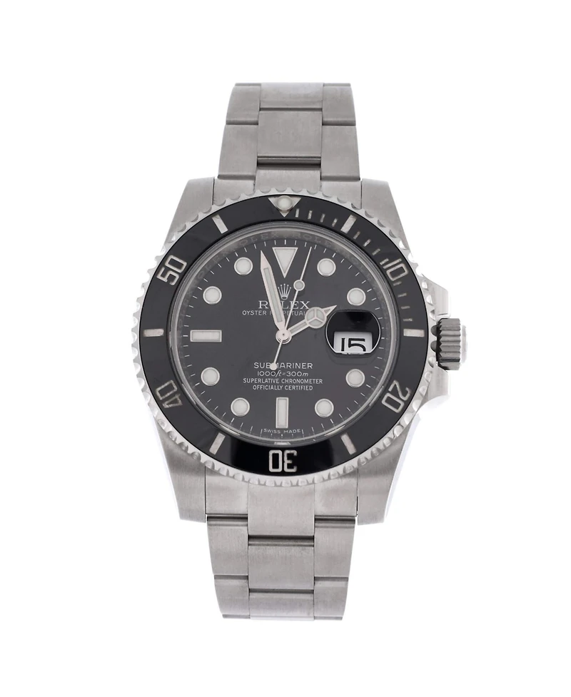 Pre-Owned Rolex Oyster Perpetual Submariner Date Automatic Watch in Stainless Steel and Cerachrom 40mm