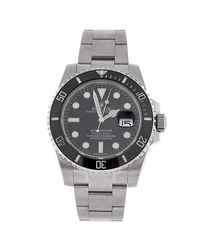 Pre-Owned Rolex Oyster Perpetual Submariner Date Automatic Watch in Stainless Steel and Cerachrom 40mm