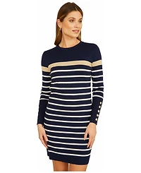 Yumi Women's Striped Knitted Dress