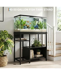 gaomon Fish Tank Stand, Storage Shelf with 2 Drawer and Power Outlets