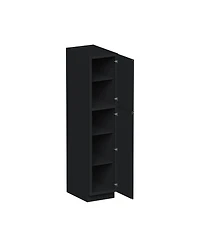 Boyel Living 84 Inch Hight Pantry Cabinet 2 Doors 4 Shelves, Ready to Assemble Kitchen Cabinet with Solid Wood Frame, Soft-Close Slides and Hinges