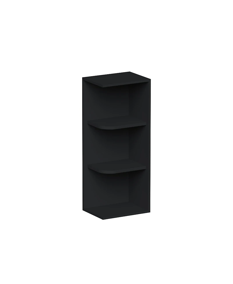 Boyel Living 30 Inch Height Wall Shelves, Ready to Assemble Kitchen Open Shelves Solid Wood Frame 2 Adjustable Storage Shelves