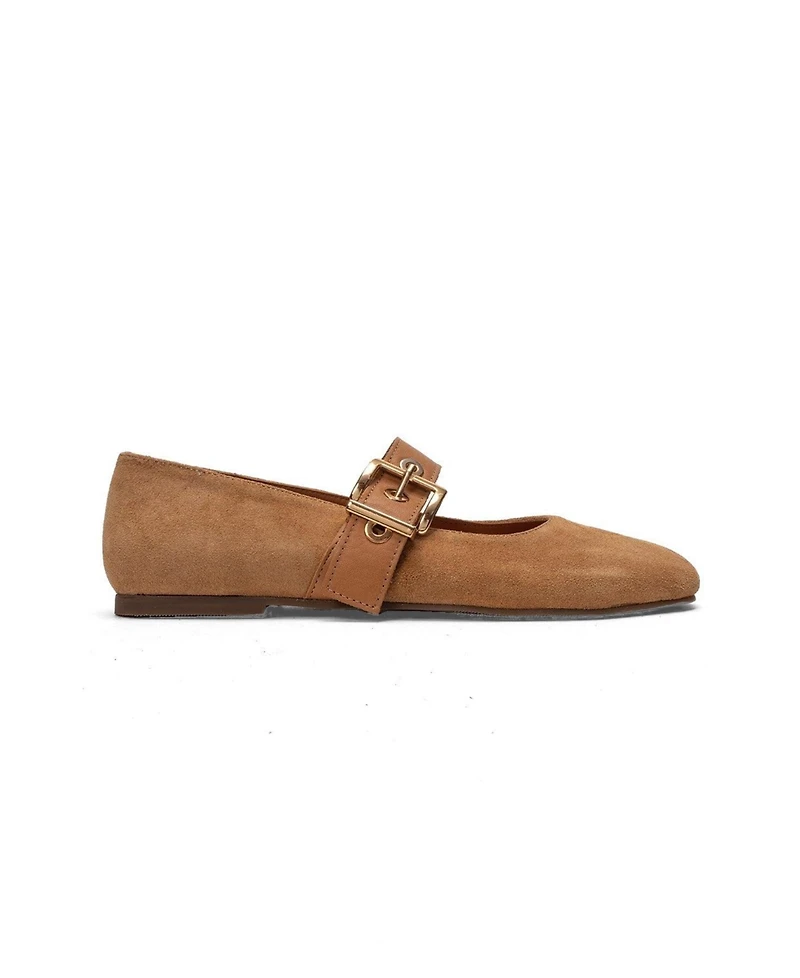 Forever & Always Shoes Women's Jonas Leather Ballet Flat