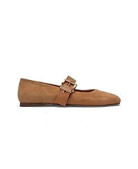 Forever & Always Shoes Women's Jonas Leather Ballet Flat