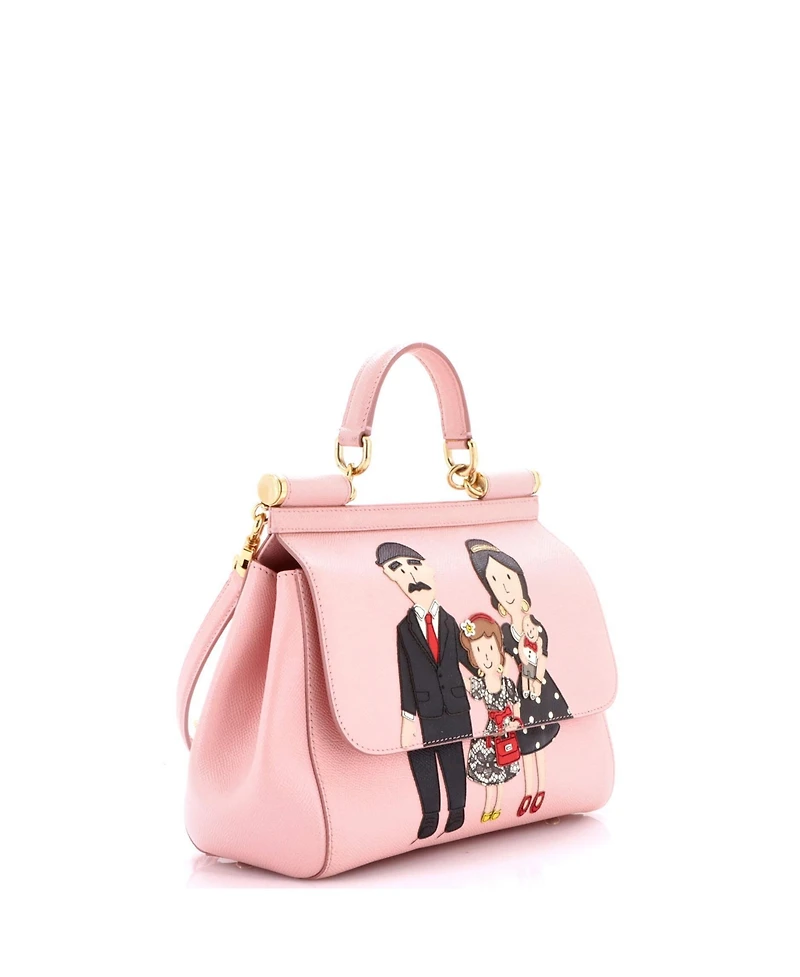 Pre-Owned Dolce & Gabbana Medium Family Miss Sicily Bag Patchwork Leather