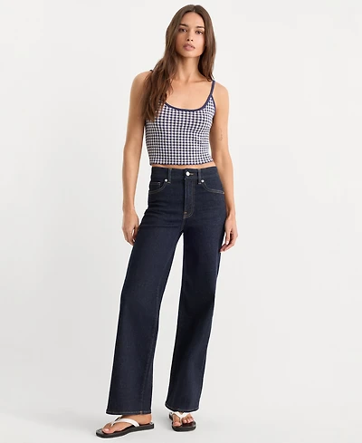 Good American Women's Always Fits Palazzo Wide-Leg Jeans