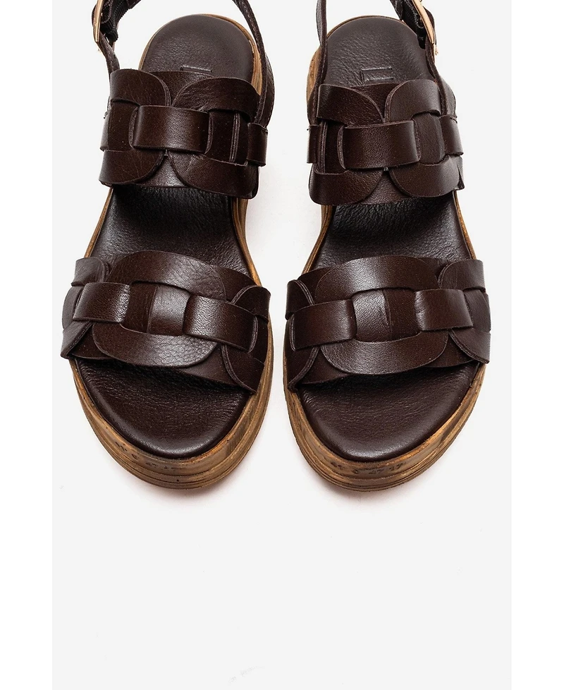 Forever & Always Shoes Women's Elvoro Leather Sandal